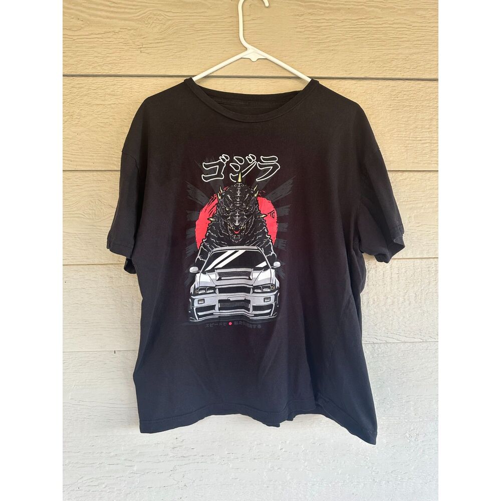 Tuner Cult Mens Godzilla Nissan Skyline T-Shirt Black Size XL